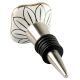 Golden Leaf Square Ceramic Wine Stopper